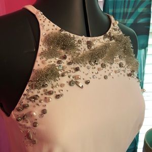 Icy Cold Shoulder Beaded Bridal Dress